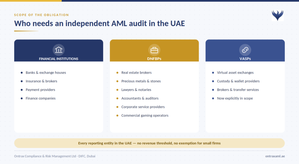 independent AML audit UAE